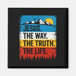 Aimant Jésus Le Chemin Vérité Vie Verset Biblique Chrétie