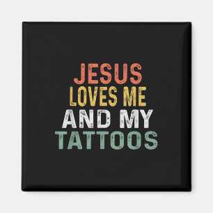 Aimant Jésus M'Aime Et Mon Amant Tatouage Rétro Tatouage