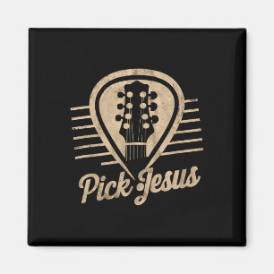 Aimant Jesus Musique Plectre Pasteur Jour de Pâques Heure