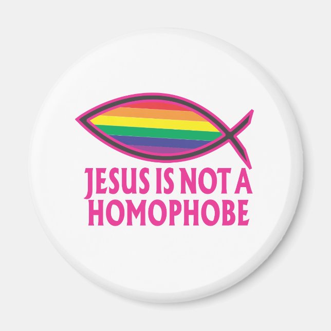 Aimant Jésus N'Est Pas Homophobe (Devant)
