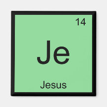 Jésus Nom Chimie Élément Tableau périodique