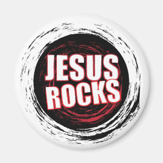 Aimant Jesus Rocks 5 Noirs