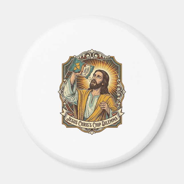 Aimant Jésus Sac Vide de Chips Tortilla Munchies Ivre Par (Devant)