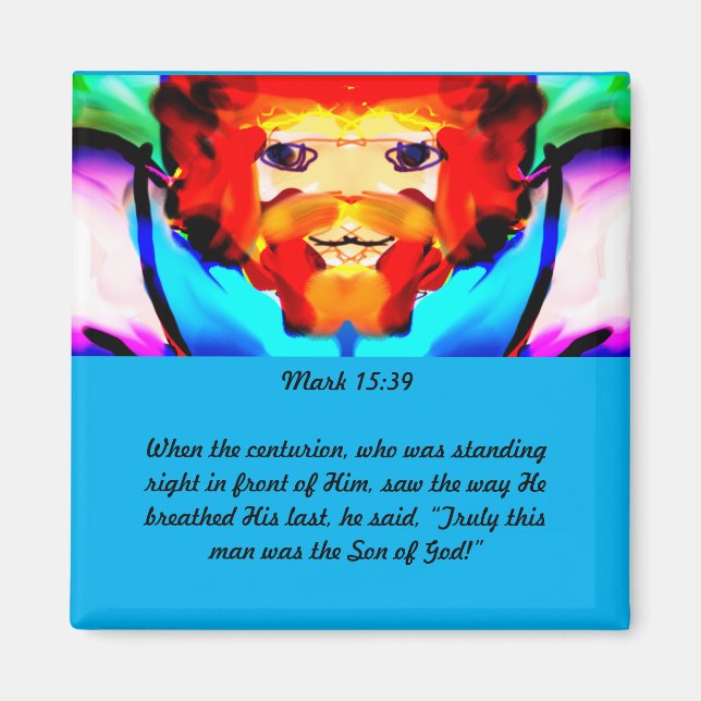 Aimant Jésus sait amour boîte en bois panneau magnétique  (Devant)