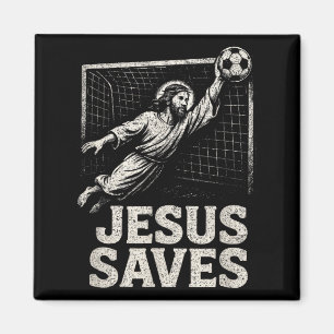Aimant Jésus Sauve - Gardien de but de football Inspirati