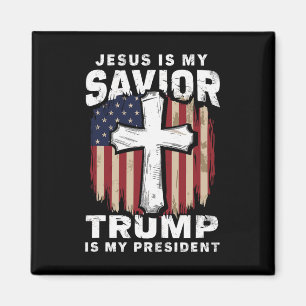 Aimant Jésus Sauveur Patriotique Chrétien Trump Président