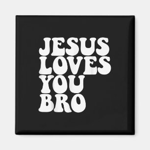 Aimant Jésus t'aime Bro Église chrétienne Jésus aime Y