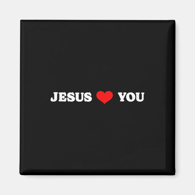 Aimant Jésus t'aime - Religieux chrétienne (Devant)