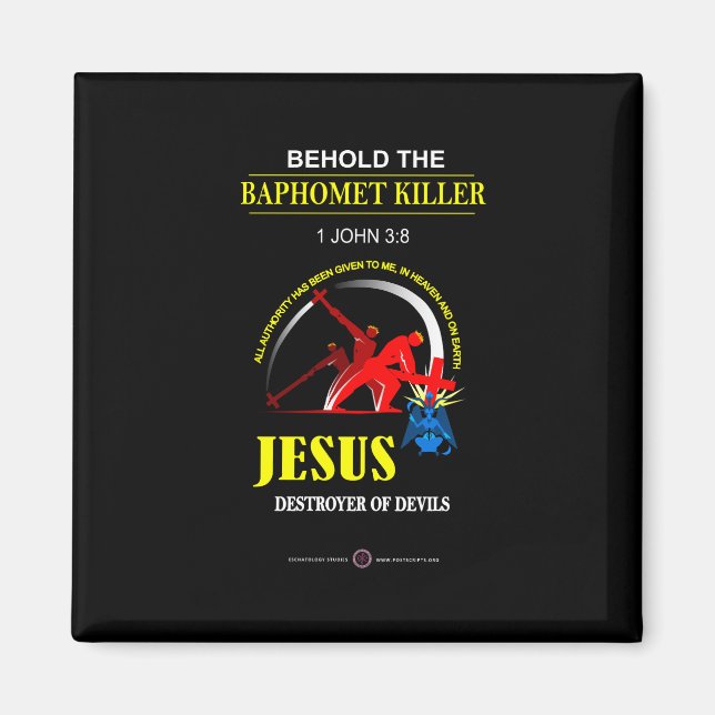 Aimant JÉSUS : Tueur de Baphomet (Devant)