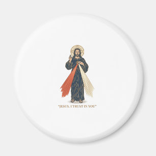 Aimant Jésus vintage je fais confiance en toi vectoriel r