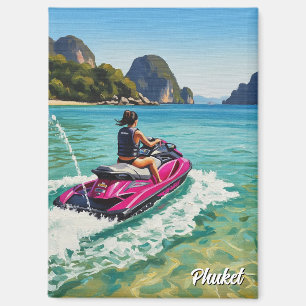 Aimant Jet Ski à la plage de Patong à Phuket en Thaïlande
