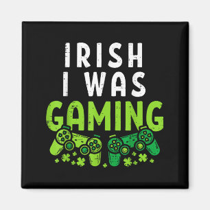 Aimant J'étais joueur irlandais Funny St Patricks Day Gam
