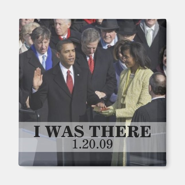 Aimant J'ÉTAIS LÀ : L'Inauguration Du Président Obama (Devant)