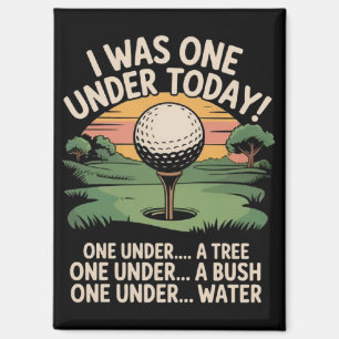 Aimant J'étais un sous aujourd'hui amateur de golf golfeu