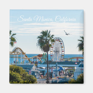 Aimant Jetée de Santa Monica par un après-midi ensoleillé