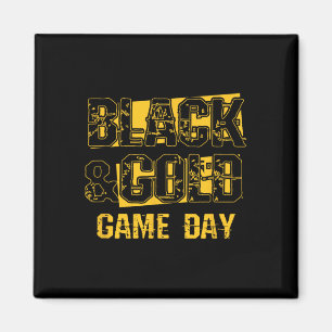 Aimant Jeu de Chemise Noire Et Or Jour Lycée Football