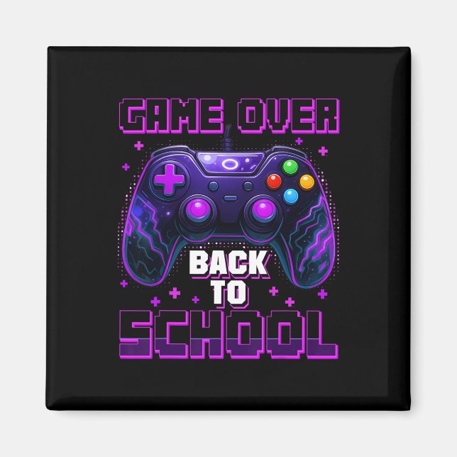 Aimant Jeu De Contrôleur De Retour À L'École Premier Jour (Devant)