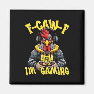 Aimant Jeu de coq F-caw-f Drôle de joueur de poulet Fcawf