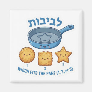 Aimant Jeu de correspondance de formes de Latkes de Hanuk