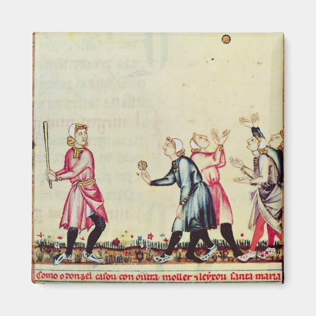 Aimant Jeu de pelote en plein air (Devant)