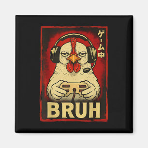 Aimant Jeu de poulet bruh drôle vidéo de poulet jeu de je