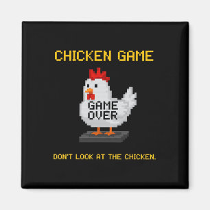Aimant Jeu de poulet Ne regardez pas le poulet Drôle de p