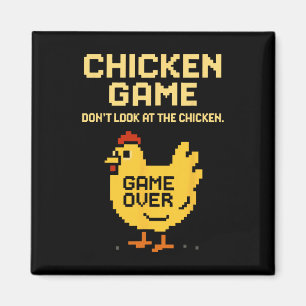Aimant Jeu de poulet Ne regardez pas le poulet Drôle de p