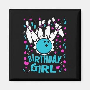 Aimant Jeu de quilles mignonne Anniversaire fille Pins Bo