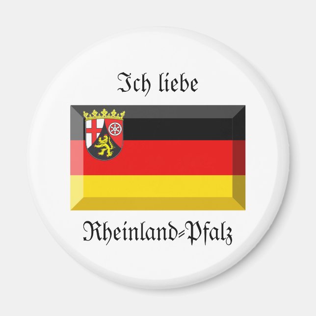 Aimant Jeu Drapeau Rheinland-Pfalz (Devant)