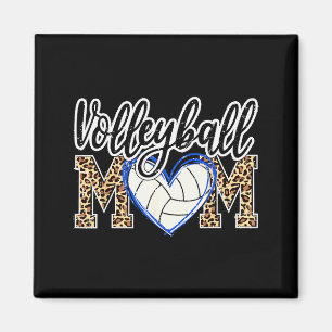 Aimant Jeu drôle femmes volley-ball ballon léopard maman