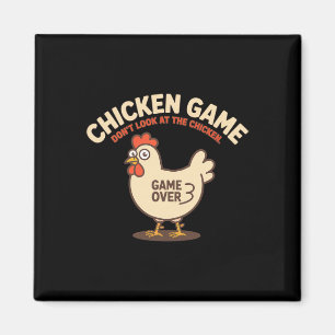 Aimant Jeu du poulet Ne regardez pas le poulet Drôle Déf