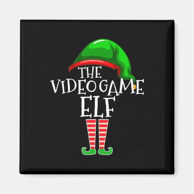 Aimant Jeu Elf Groupe Correspondance Famille Noël Jeu cad (Devant)