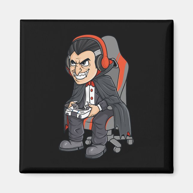 Aimant Jeu Halloween Vampire Effrayant Joueur Garçons Enf (Devant)