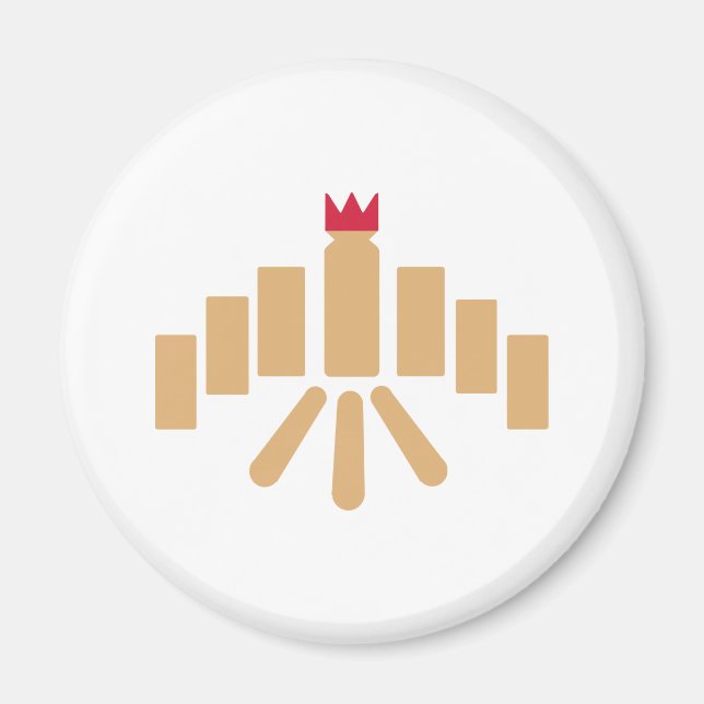 Aimant Jeu Kubb (Devant)