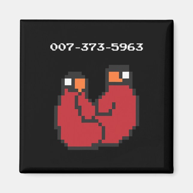 Aimant Jeu vidéo 90s 45s Codes Drôle cadeau (Devant)