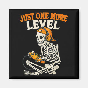 Aimant Jeu vidéo amusant Halloween Skeleton Gamer Costume