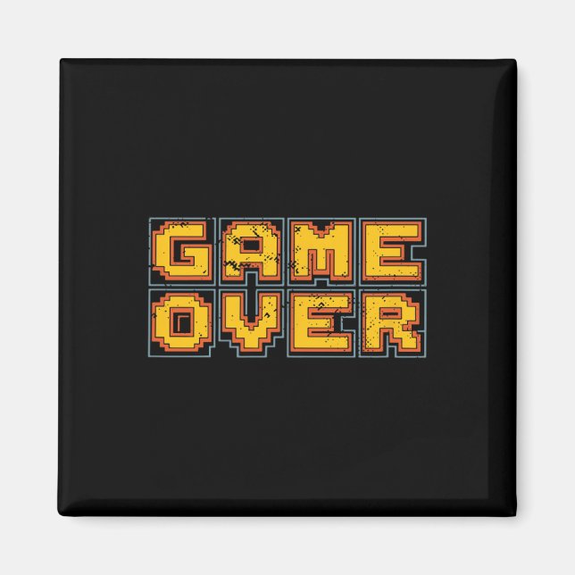 Aimant Jeu vidéo rétro drôle des années 80 Arcade Nostalg (Devant)