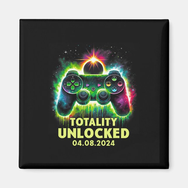 Aimant Jeu vidéo Solar Eclipse 2024 (Devant)