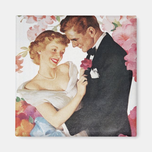 Aimant Jeune couple en tenue formelle (Devant)