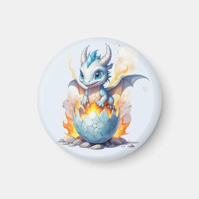 Aimant Jeune dragon fantaisie Iceborn (Devant)
