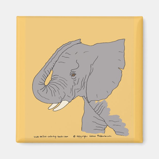 Aimant Jeune éléphant (Devant)