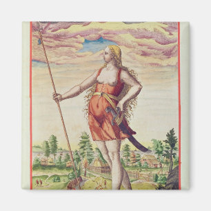 Aimant Jeune femme d'une tribu voisine au