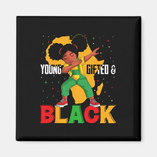 Aimant Jeune Fille Cadeau Et Noir Dabbing Histoire Noire
