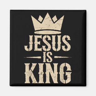 Aimant Jeune Jésus Christ est le roi des hommes chrétiens