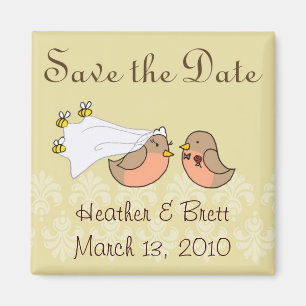 Aimant Jeune mariée à l'abeille