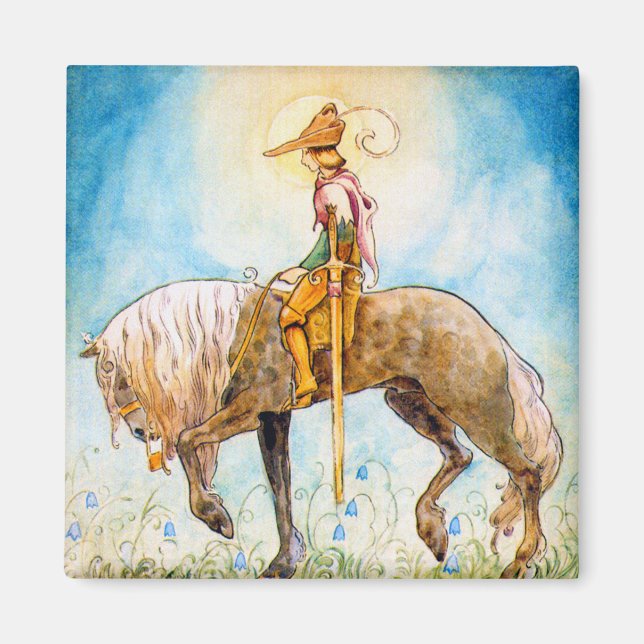 Aimant Jeune prince sur un cheval (Devant)