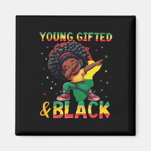 Aimant Jeune Talentueux Mois de l'Histoire des Noirs Afro