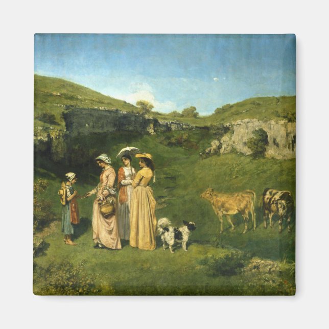 Aimant Jeunes Filles du Village (Devant)