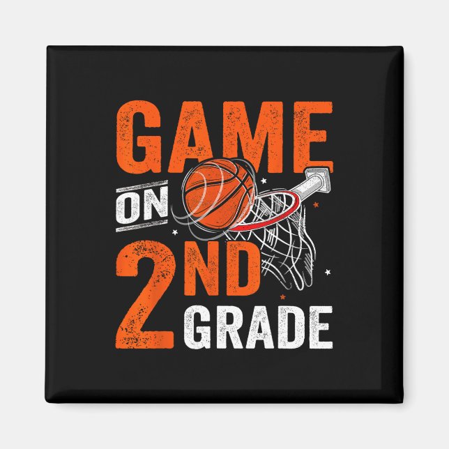 Aimant Jeux Amusants Sur Le Basket De Deuxième Année Prem (Devant)