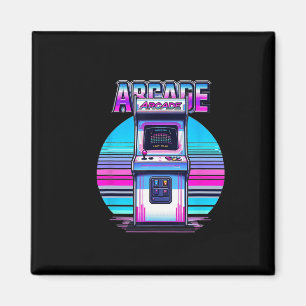 Aimant Jeux vidéo d'arcade rétro vintage 80s 90s École bu